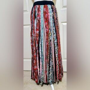 Bohemian Maxi Skirt size large Soft Surroundings Gypsy patchwork boho large